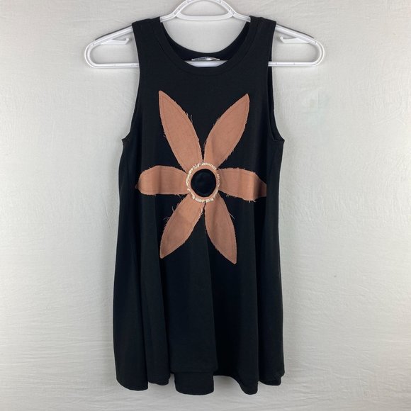 Lost Petal Linens Womens Top Size Small Sleeveless Crew Neck Loose Fit - Picture 1 of 5